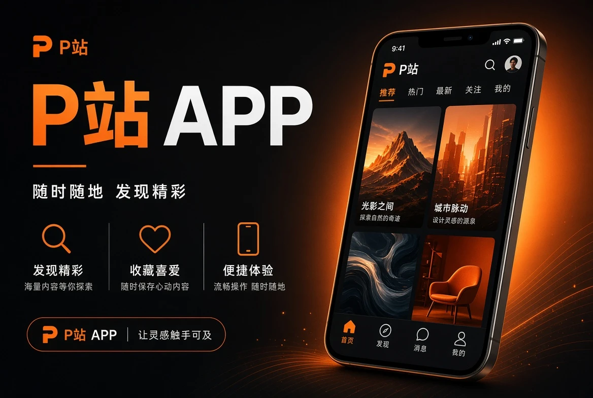 P站APP移动端界面